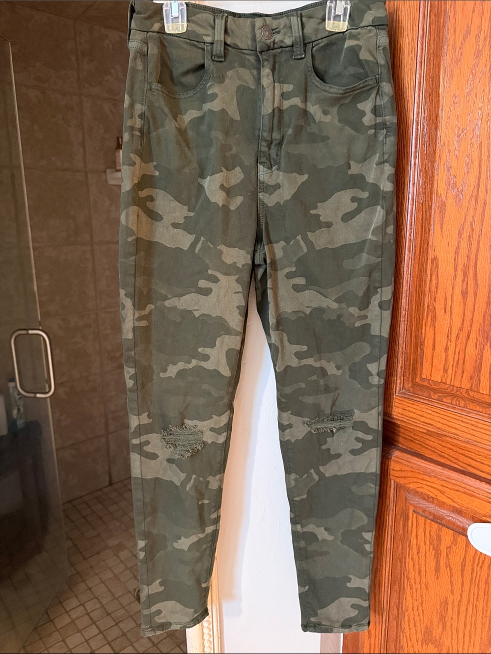 American Eagle Camo Print Skinny jeans